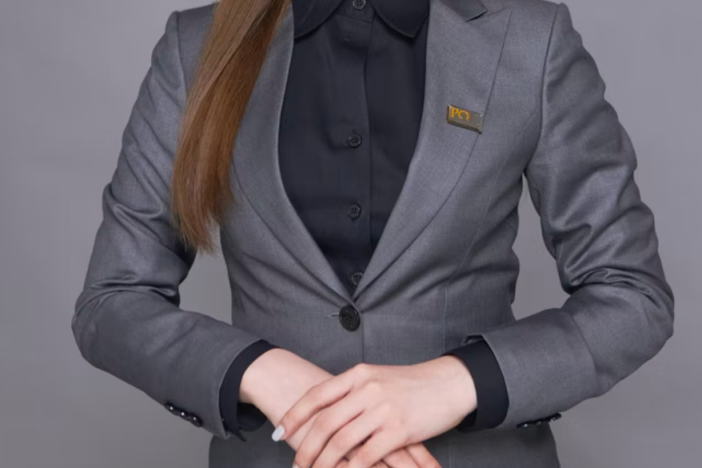 スーツを着る就活エージェント